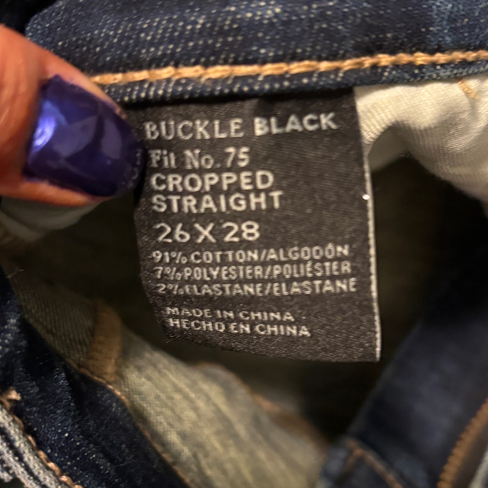 Buckle Black Fit No. 75 Cropped Straight Stretch Jean - Picture 9 of 9
